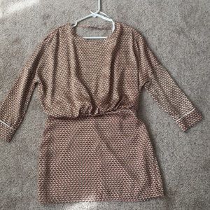 Zara Blouson Dress with Open Back NWT!